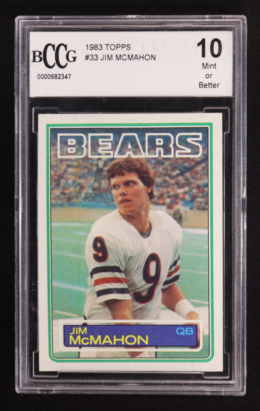 Jim McMahon 1983 Topps #33 RC (BCCG 10) at PristineAuction.com Jim McMahon 1983 Topps #33 RC (BCCG 10) at PristineAuction.com