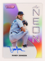 Randy Johnson 2025 Leaf Vivid Neon Autographs Silver Sparkle #NA-RJ1 #1/1 at PristineAuction.com