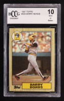 Barry Bonds 1987 Topps #320 RC (BCCG 10) at PristineAuction.com