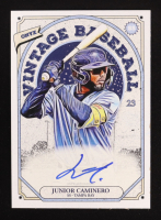 Junior Caminero 2023 Onyx Vintage Baseball Autograph #VAJC RC at PristineAuction.com