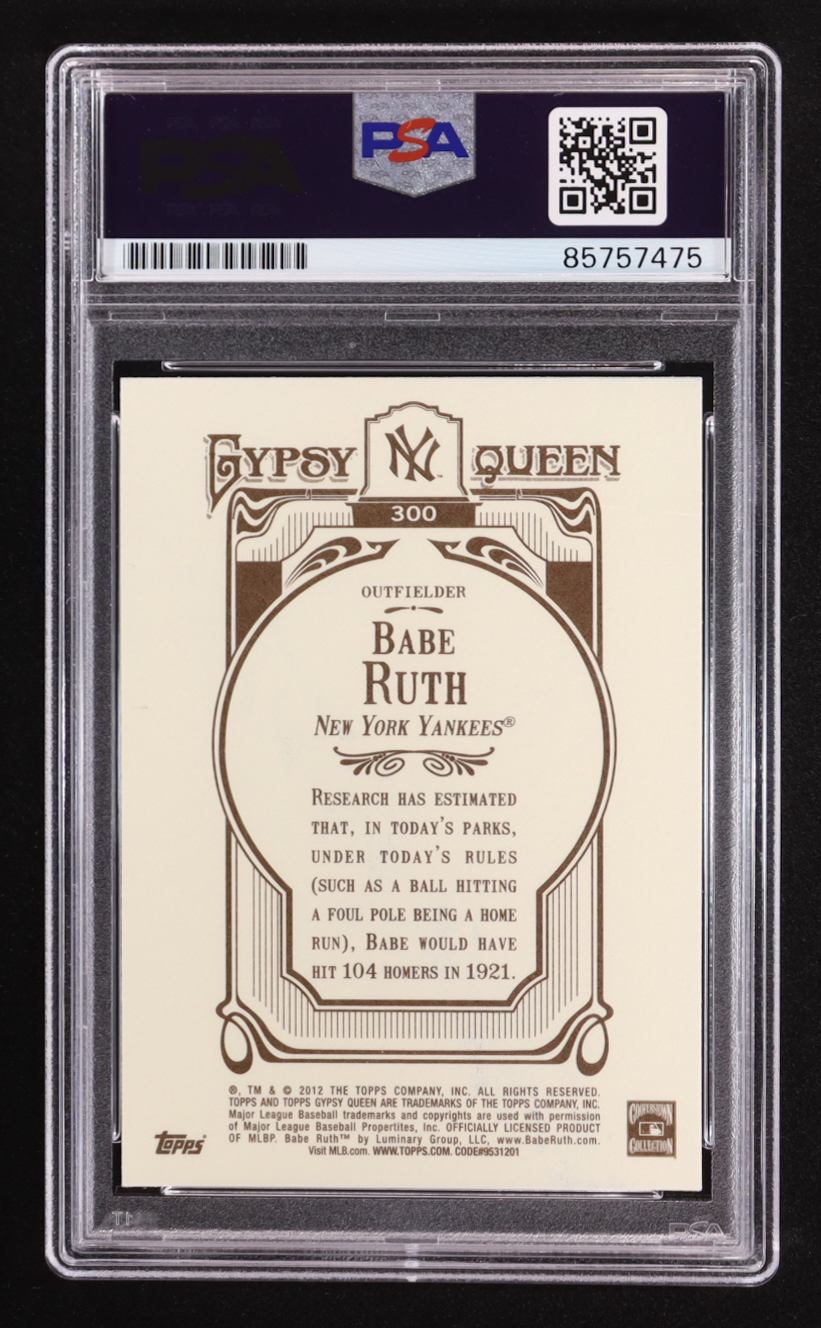 Linda Ruth-Tosetti Signed 2012 Topps Gypsy Queen Babe Ruth #300 (PSA) at PristineAuction.com Linda Ruth-Tosetti Signed 2012 Topps Gypsy Queen Babe Ruth #300 (PSA) at PristineAuction.com