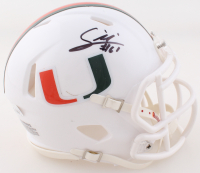 Francis Mauigoa Signed Miami Hurricanes Speed Mini Helmet (JSA) at PristineAuction.com