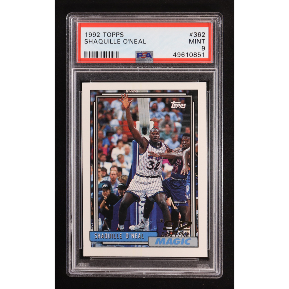 Shaquille O'Neal 1992-93 Topps #362 RC (PSA 9) at PristineAuction.com