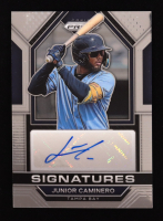 Junior Caminero 2023 Panini Prizm Signatures Prizms #54 RC at PristineAuction.com
