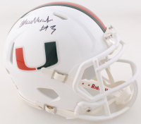 Akheem Mesidor Signed Miami Hurricanes Speed Mini Helmet (JSA) at PristineAuction.com