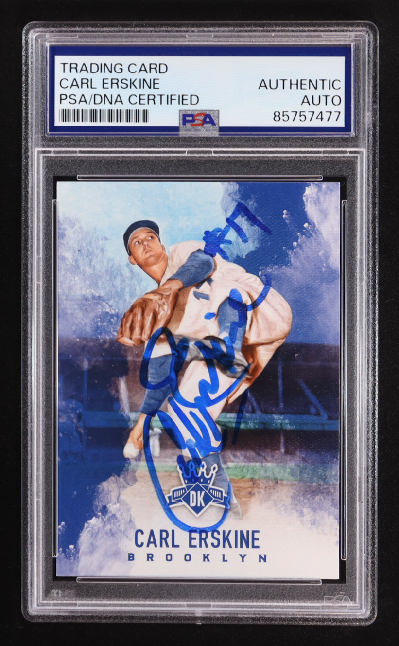 Carl Erskine Signed 2017 Panini Diamond Kings #6 (PSA) at PristineAuction.com Carl Erskine Signed 2017 Panini Diamond Kings #6 (PSA) at PristineAuction.com