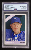 Ned Yost Signed 2015 Topps Heritage #3 (PSA) at PristineAuction.com