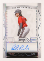 Corbin Carroll 2022 Leaf Trinity Clear Autographs Silver #CA-CC1 RC #5/10 at PristineAuction.com