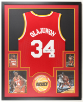 Hakeem Olajuwon Signed Custom Framed Jersey Display with Photos (Beckett) at PristineAuction.com