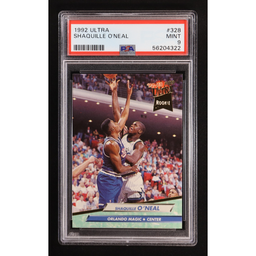 Shaquille O'Neal 1992-93 Ultra #328 RC (PSA 9) at PristineAuction.com