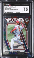 Shohei Ohtani 2021 Panini Mosaic Will To Win #8 (CGC GEM MINT 10) at PristineAuction.com