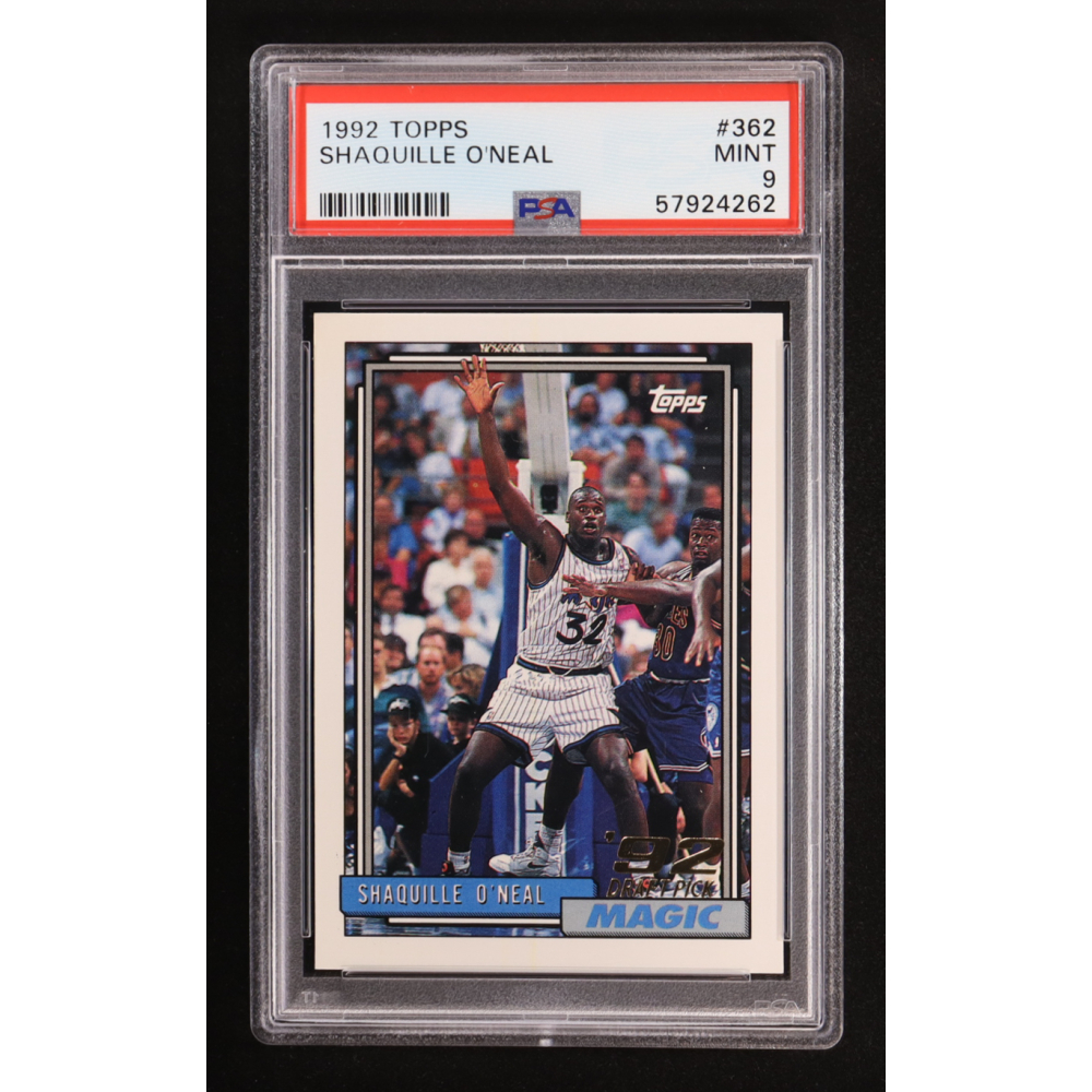 Shaquille O'Neal 1992-93 Topps #362 RC (PSA 9) at PristineAuction.com