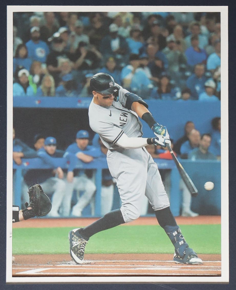 Aaron Judge Signed Custom Framed Jersey Display with Photos (Fanatics) at PristineAuction.com Aaron Judge Signed Custom Framed Jersey Display with Photos (Fanatics) at PristineAuction.com