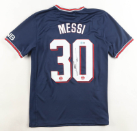 Lionel Messi Signed Paris Saint-Germain FC Jordan Authentic Jersey Inscribed "Leo" (Beckett) at PristineAuction.com