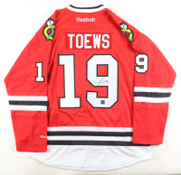 Jonathan Toews Signed Blackhawks Reebok Captain's Authentic Jersey (FSM) at PristineAuction.com