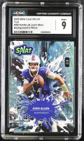 Josh Allen 2025 Wild Card SPLAT Teal Wave #SBTEA02-JA #2/8 (CGC 9) at PristineAuction.com