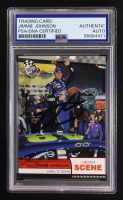 Jimmie Johnson Signed 2009 Press Pass Scene Slow Burn #72  (PSA) at PristineAuction.com