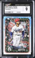 Mookie Betts 2024 Topps Holiday Photo Variations #H135 (CGC 9) at PristineAuction.com