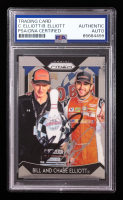 Chase Elliott / Bill Elliott Signed 2019 Panini Prizm #7 (PSA) at PristineAuction.com