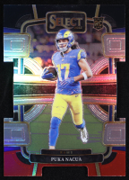 Puka Nacua 2023 Select Prizm Black and Red Die Cut #56 RC at PristineAuction.com