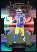 Puka Nacua 2023 Select Prizm Black and Green Die Cut #56 RC at PristineAuction.com