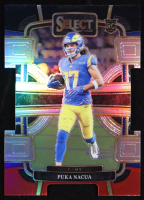 Puka Nacua 2023 Select Prizm Black and Red Die Cut #56 RC at PristineAuction.com