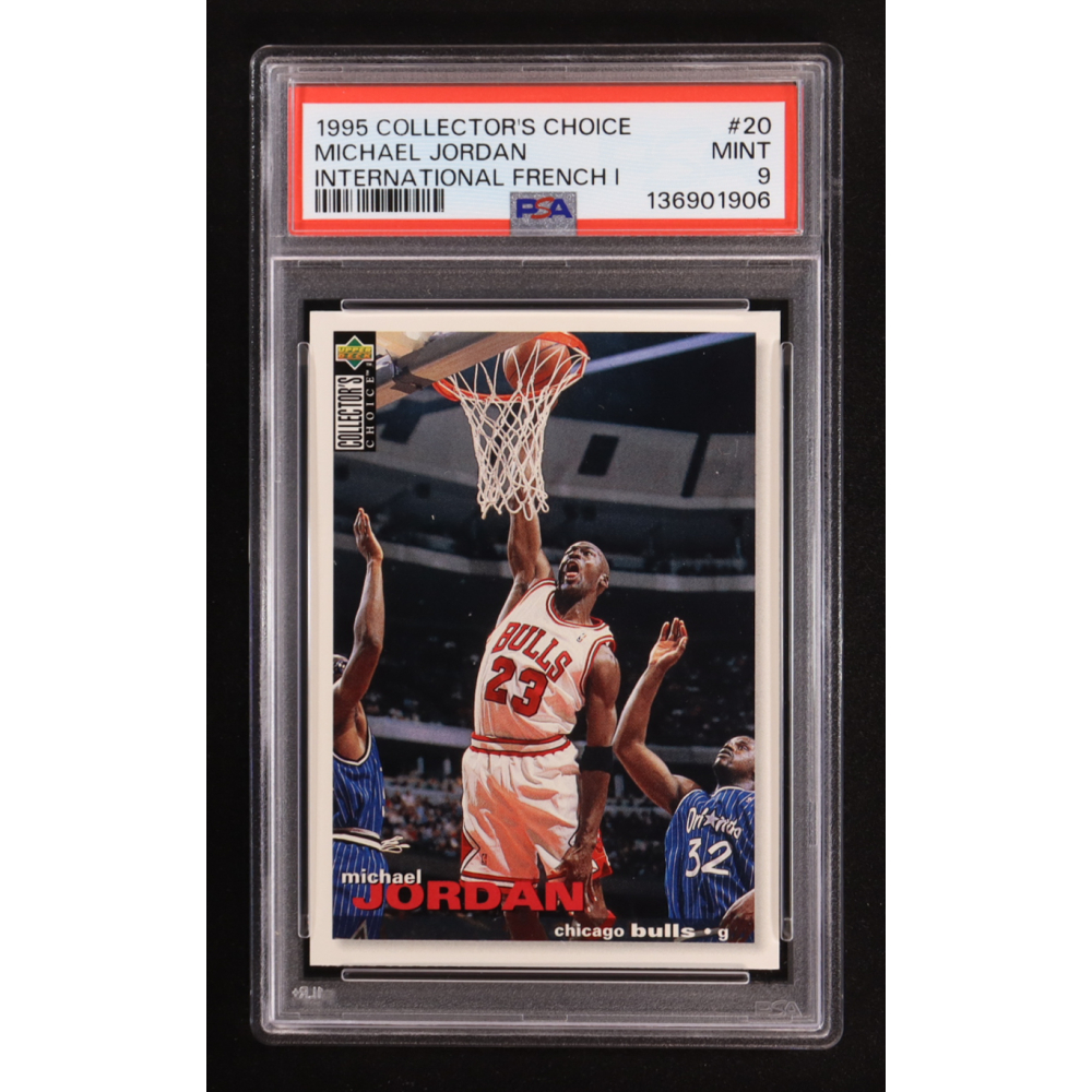 Michael Jordan 1995-96 Collector's Choice International French I #20 (PSA 9) at PristineAuction.com