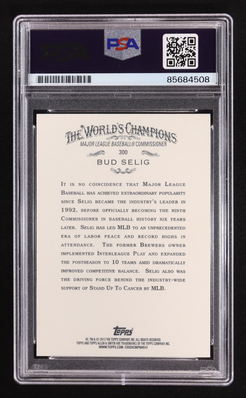 Bud Selig Signed 2013 Topps Allen & Ginter #300 (PSA) at PristineAuction.com Bud Selig Signed 2013 Topps Allen & Ginter #300 (PSA) at PristineAuction.com