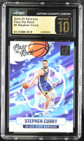 Stephen Curry 2024-25 Donruss Pass The Rock #5 (CGC PRISTINE 10 | Black Label) at PristineAuction.com