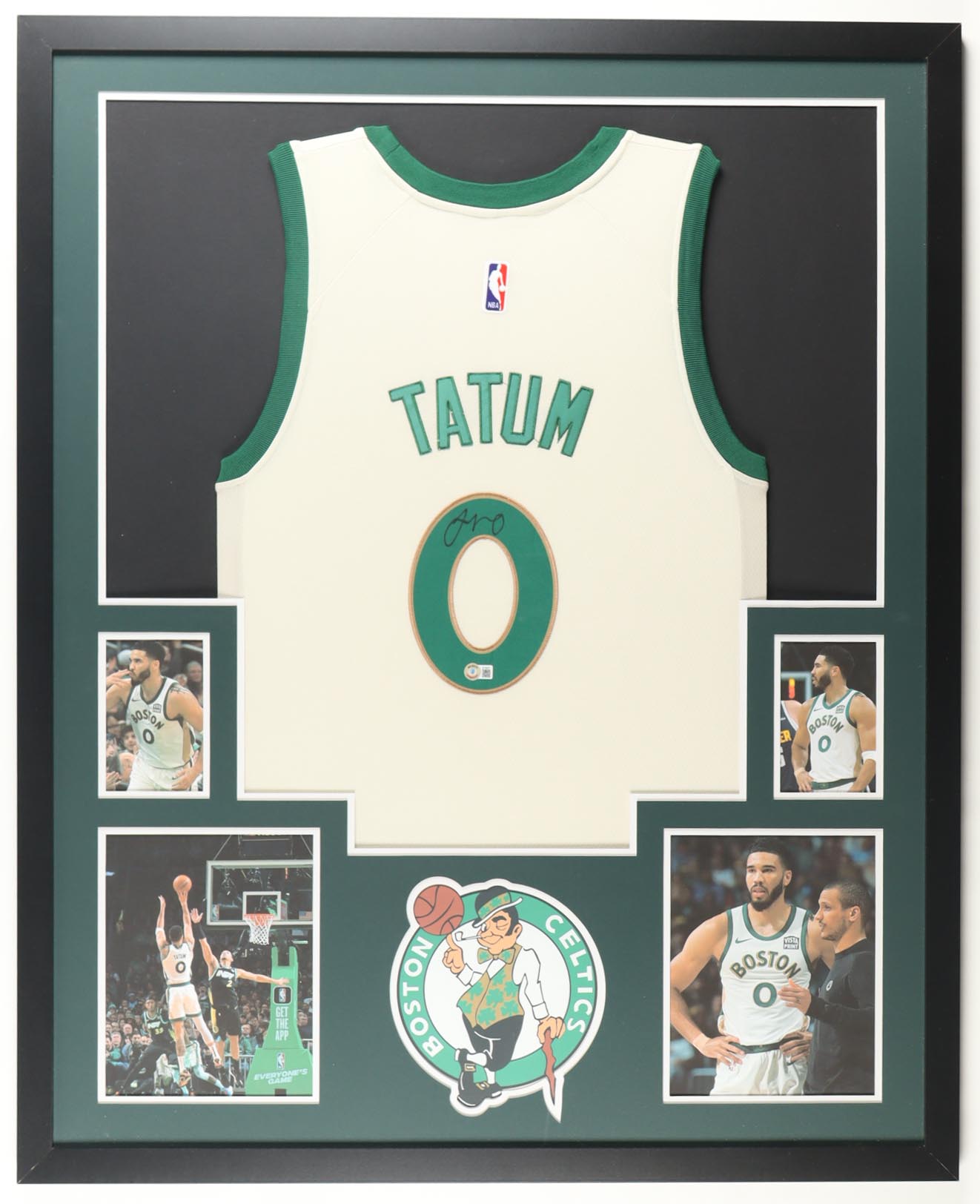 Jayson Tatum Signed Custom Framed Jersey Display with Photos (Beckett) at PristineAuction.com Jayson Tatum Signed Custom Framed Jersey Display with Photos (Beckett) at PristineAuction.com