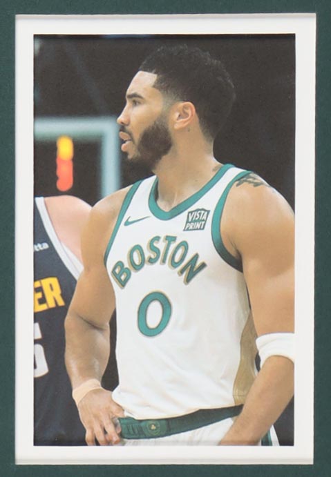 Jayson Tatum Signed Custom Framed Jersey Display with Photos (Beckett) at PristineAuction.com Jayson Tatum Signed Custom Framed Jersey Display with Photos (Beckett) at PristineAuction.com