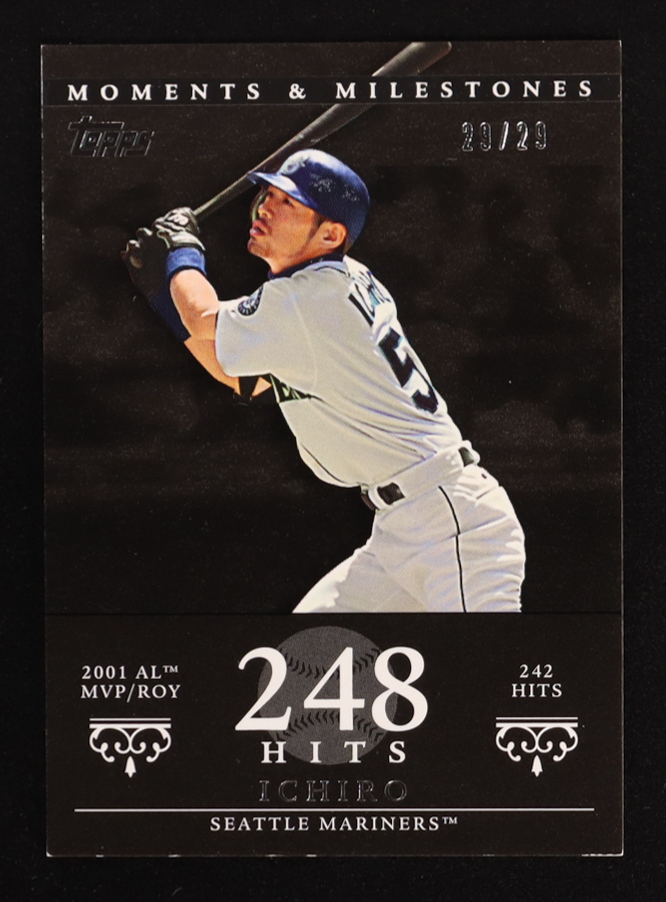 Ichiro Suzuki 2007 Topps Moments and Milestones Black #6 Hit 248 #29/29 at PristineAuction.com Ichiro Suzuki 2007 Topps Moments and Milestones Black #6 Hit 248 #29/29 at PristineAuction.com