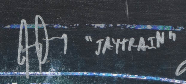 2017 Philadelphia Eagles Super Bowl LII Champions Custom Canvas Display Signed by (20) with Nick Foles, Carl Wentz, A Jeffery, Jake Elliott (JSA) at PristineAuction.com 2017 Philadelphia Eagles Super Bowl LII Champions Custom Canvas Display Signed by (20) with Nick Foles, Carl Wentz, A Jeffery, Jake Elliott (JSA) at PristineAuction.com