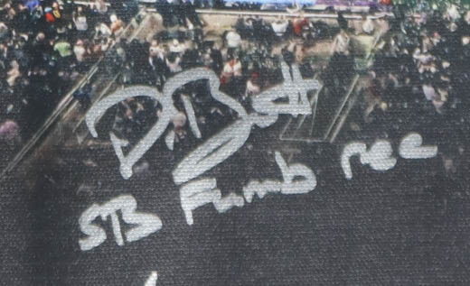 2017 Philadelphia Eagles Super Bowl LII Champions Custom Canvas Display Signed by (20) with Nick Foles, Carl Wentz, A Jeffery, Jake Elliott (JSA) at PristineAuction.com 2017 Philadelphia Eagles Super Bowl LII Champions Custom Canvas Display Signed by (20) with Nick Foles, Carl Wentz, A Jeffery, Jake Elliott (JSA) at PristineAuction.com