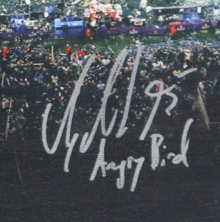 2017 Philadelphia Eagles Super Bowl LII Champions Custom Canvas Display Signed by (20) with Nick Foles, Carl Wentz, A Jeffery, Jake Elliott (JSA) at PristineAuction.com 2017 Philadelphia Eagles Super Bowl LII Champions Custom Canvas Display Signed by (20) with Nick Foles, Carl Wentz, A Jeffery, Jake Elliott (JSA) at PristineAuction.com