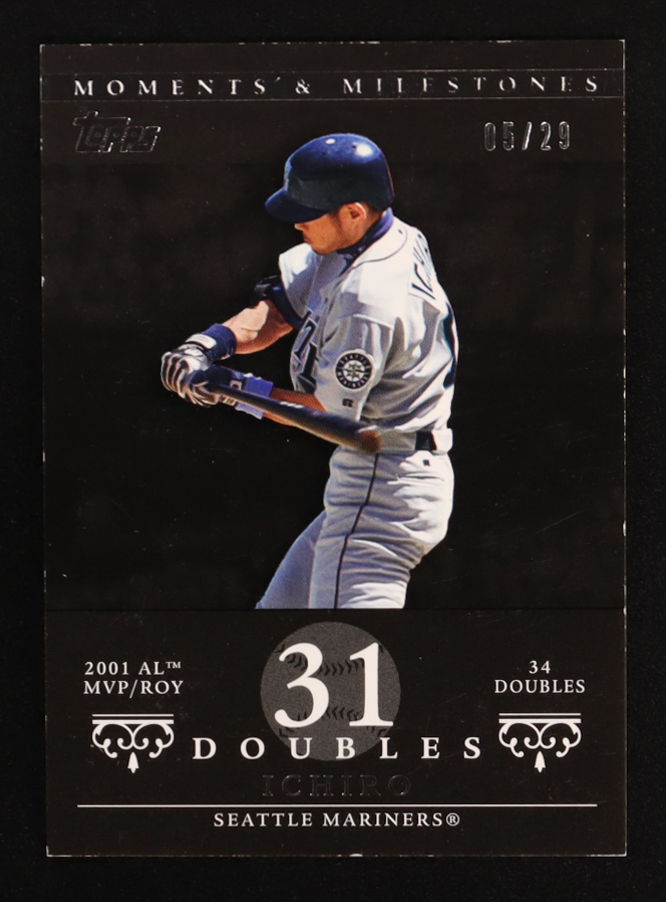 Ichiro Suzuki 2007 Topps Moments and Milestones Black #7 Double 39 #5/29 at PristineAuction.com Ichiro Suzuki 2007 Topps Moments and Milestones Black #7 Double 39 #5/29 at PristineAuction.com