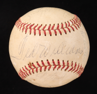 OAL Baseball with Display Case Signed by (20) with Ted Williams, Nellie Fox, Frank Howard, Tim Cullen with Multiple Inscriptions (PSA & JSA) at PristineAuction.com