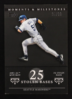 Ichiro Suzuki 2007 Topps Moments and Milestones Black #9 Stolen Bases 25 #25/29 at PristineAuction.com