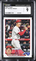 Shohei Ohtani 2023 Topps #17 (CGC 9) at PristineAuction.com