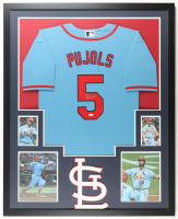 Albert Pujols Signed Custom Framed Jersey Display with Photos (Beckett) at PristineAuction.com