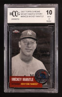 Mickey Mantle 2007 Topps Chrome Mickey Mantle Story #MMS29 (BCCG 10) at PristineAuction.com
