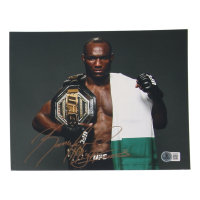 Kamaru Usman Signed UFC 8x10 Photo Inscribed "Nightmare" (Beckett) at PristineAuction.com