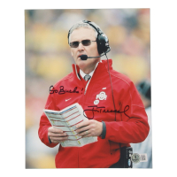 Jim Tressel Signed Ohio State Buckeyes 8x10 Photo Inscribed "Go Bucks!" (Beckett) at PristineAuction.com