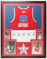 Kobe Bryant Signed Custom Framed Jersey Display with Photos (PSA) at PristineAuction.com