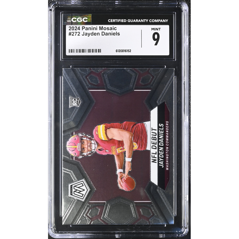 Jayden Daniels 2024 Panini Mosaic #272 RC (CGC 9) at PristineAuction.com