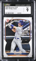 Max Clark 2023 Bowman Draft #BD-76 RC (CGC 9) at PristineAuction.com