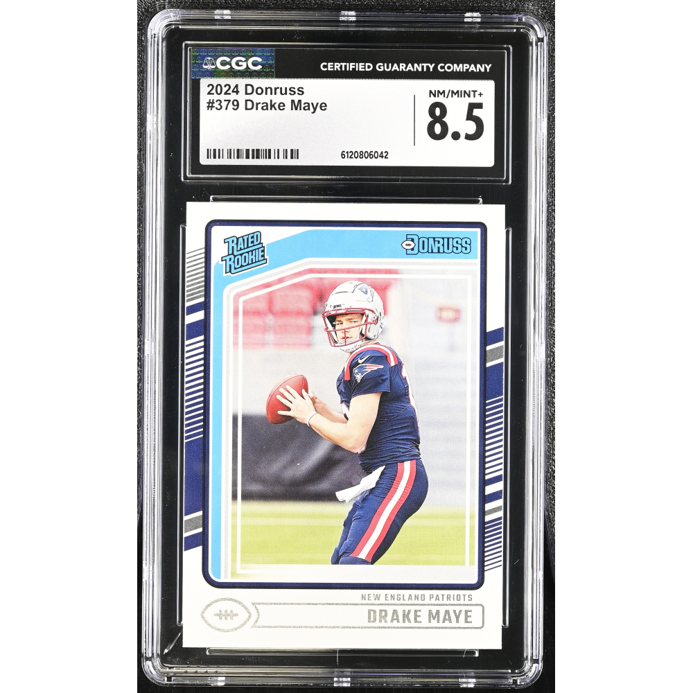 Drake Maye 2024 Donruss #379 RC (CGC 8.5) at PristineAuction.com