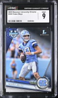 Drake Maye 2023 Bowman Chrome University #200 RC (CGC 9) at PristineAuction.com