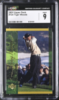 Tiger Woods 2001 Upper Deck #124 DM RC (CGC 9) at PristineAuction.com