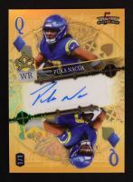 Puka Nacua 2024 Wild Card 5 Card Draw Stacked Deck Queen of Diamonds Autographs Prismatic Gold #SDPD-PNA #1/1 at PristineAuction.com